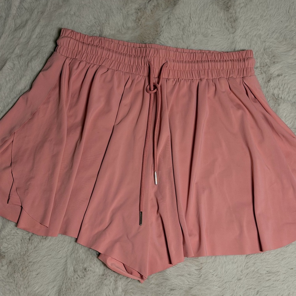 Dusty pink high rise skort active. - Picture 7 of 8